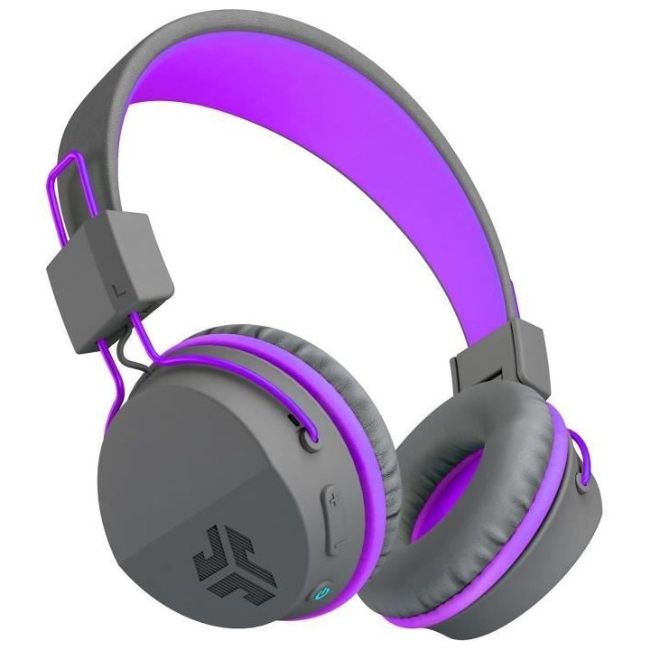 JLab Audio - JBuddies Studio Kids WirelessGrey/Purple - Casque sans fi