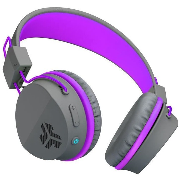 JLab Audio - JBuddies Studio Kids WirelessGrey/Purple - Casque sans fi