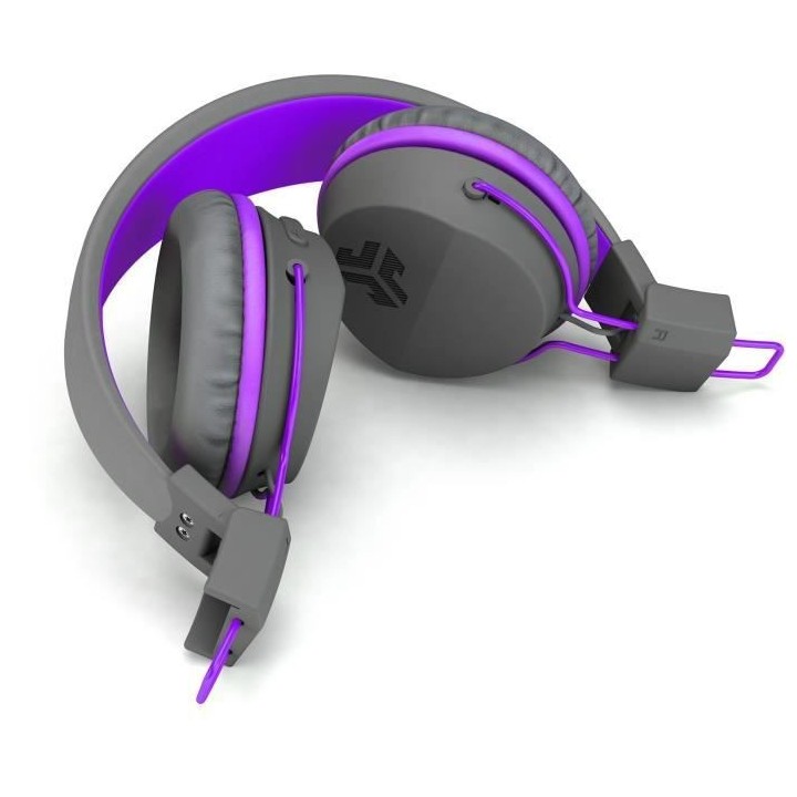 JLab Audio - JBuddies Studio Kids WirelessGrey/Purple - Casque sans fi