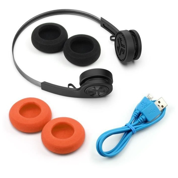 JLab Audio - Rewind Wireless Retro Black - Casque sans fil - Bluetooth