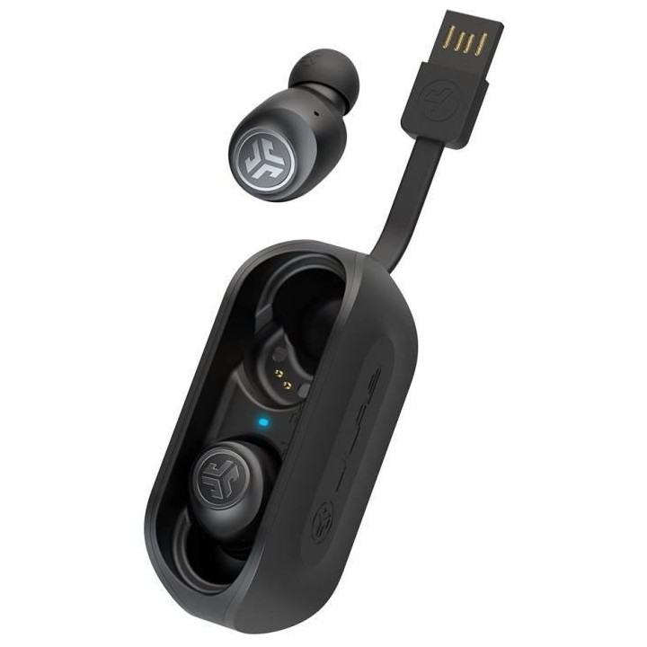 JLab Audio - GO Air True Wireless Earbuds Black - Écouteurs sans fil