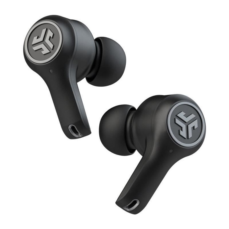 JLab Audio - Epic Air ANC True Wireless Black - Écouteurs sans fil - Bluetooth - boîtier de charge sans fil - Autonomie BT 48h