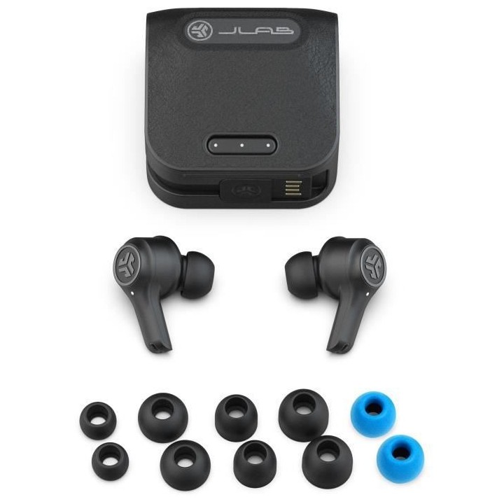 JLab Audio - Epic Air ANC True Wireless Black - Écouteurs sans fil -
