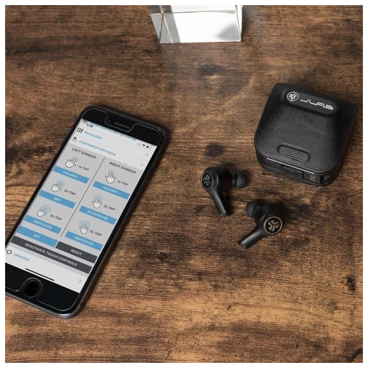 JLab Audio - Epic Air ANC True Wireless Black - Écouteurs sans fil -