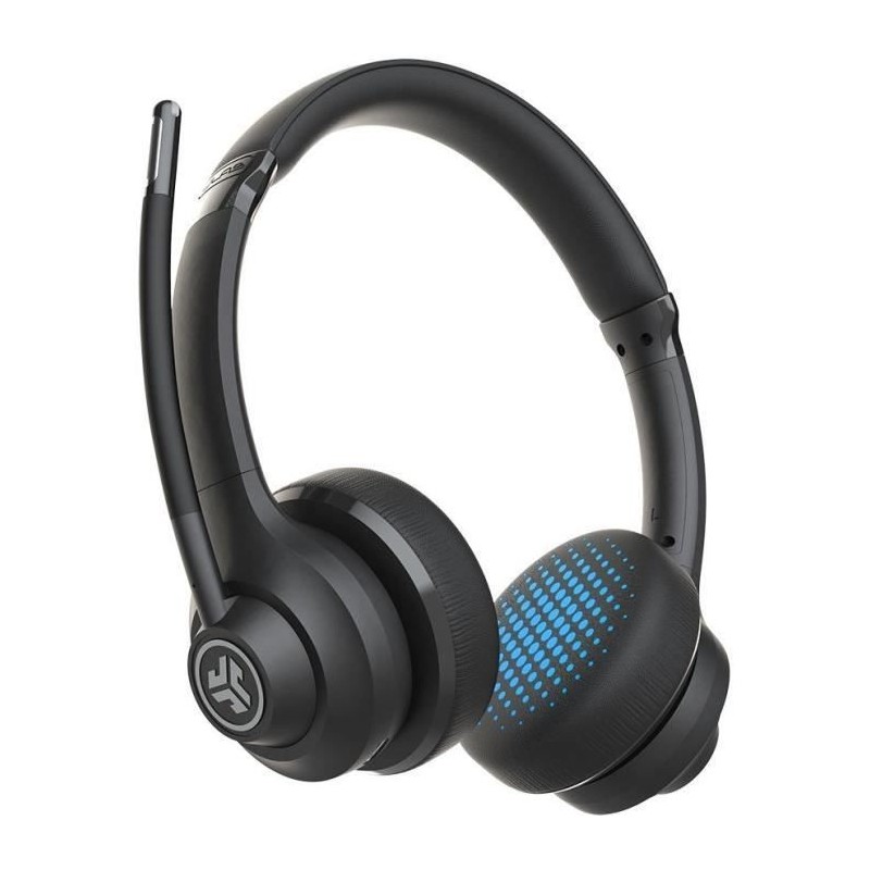 JLab Audio - GO Work Wireless Headset Black - Casque sans fil - Bluetooth - Autonomie BT 45h