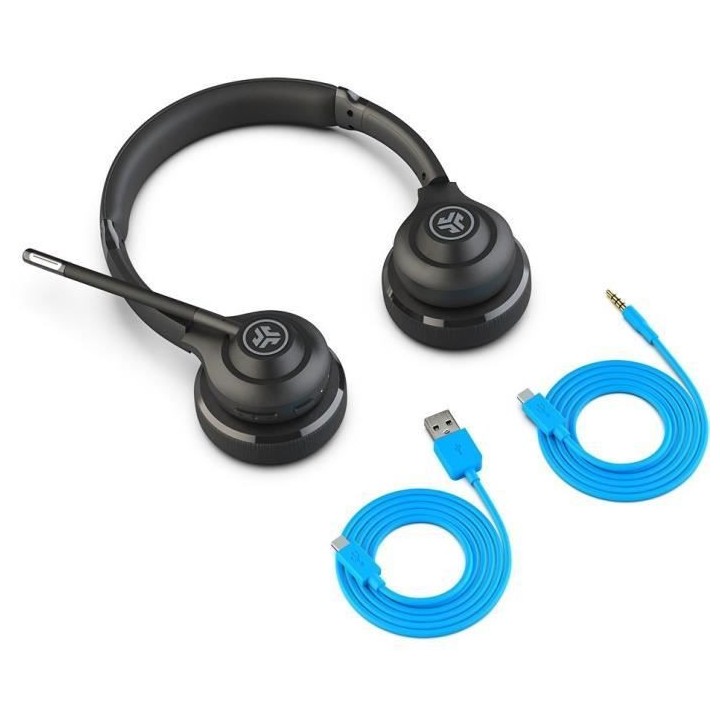 JLab Audio - GO Work Wireless Headset Black - Casque sans fil - Blueto