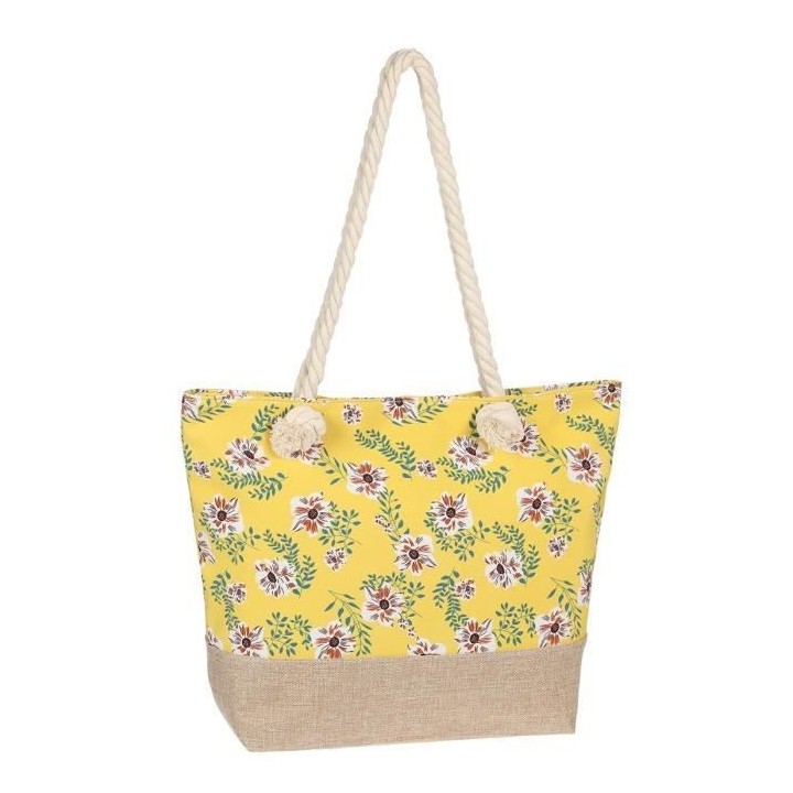 Sac de Plage Bi-Matiere a Bandouliere Femme