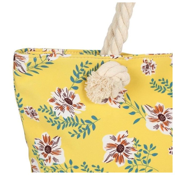 Sac de Plage Bi-Matiere a Bandouliere Femme