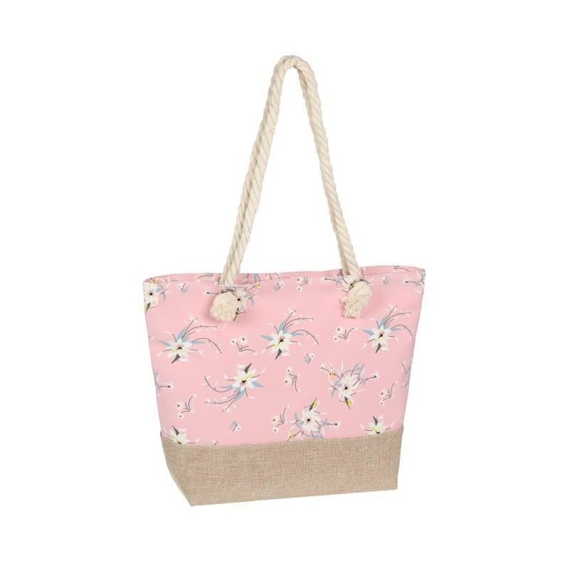 Sac de Plage Bi-Matiere a Bandouliere Femme