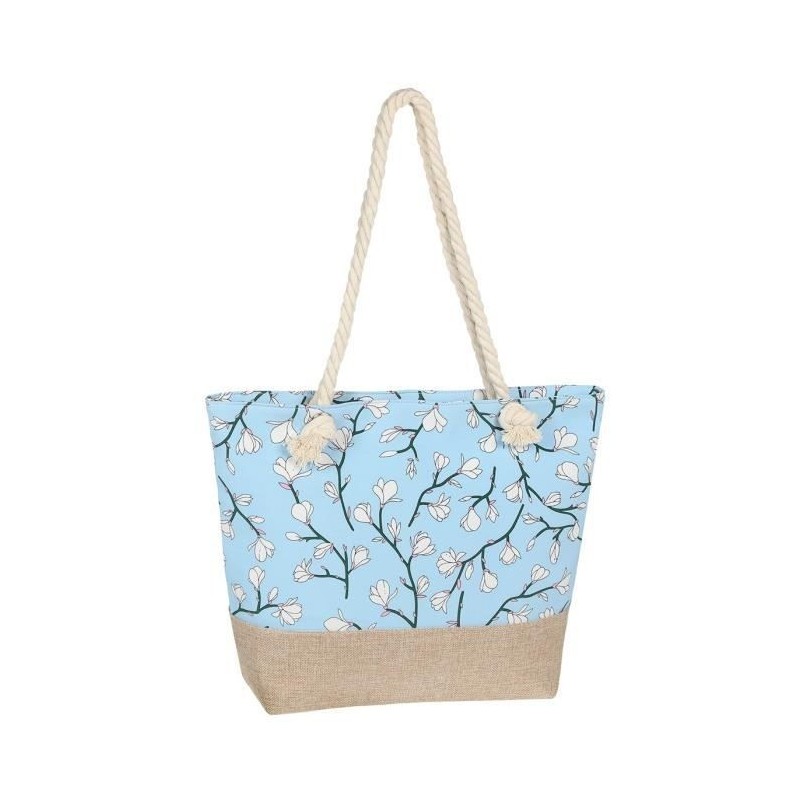 Sac de Plage Bi-Matiere a Bandouliere Femme