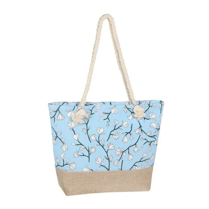 Sac de Plage Bi-Matiere a Bandouliere Femme