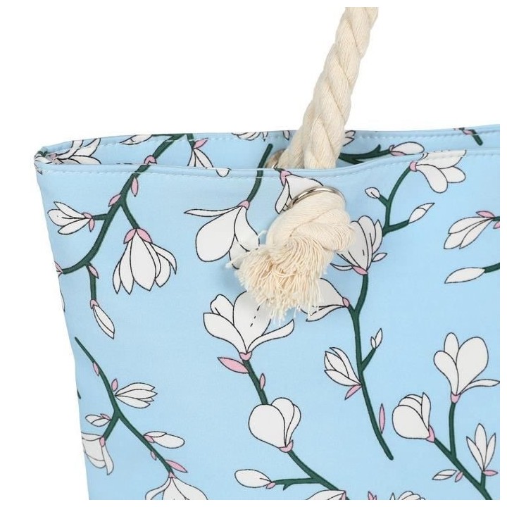 Sac de Plage Bi-Matiere a Bandouliere Femme