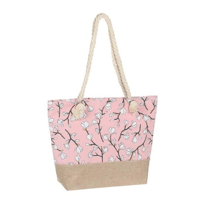 Sac de Plage Bi-Matiere a Bandouliere Femme