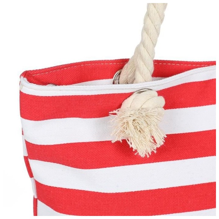Sac de Plage Bi-Matiere a Bandouliere Femme