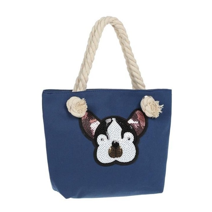 Sac de Plage a Sequins et a Bandouliere Femme