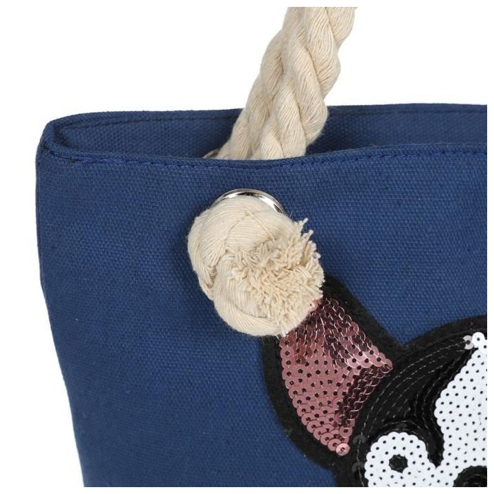 Sac de Plage a Sequins et a Bandouliere Femme