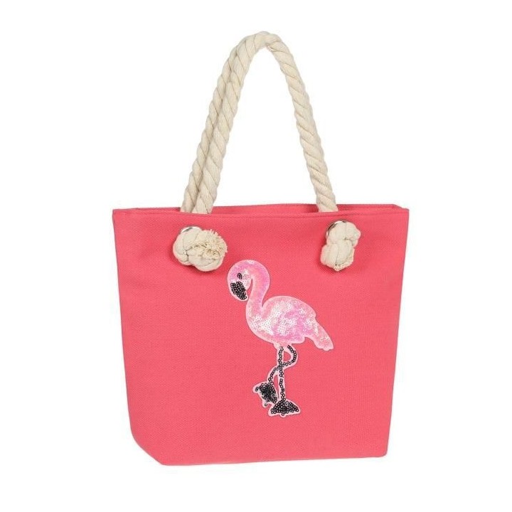 Sac de Plage a Sequins et a Bandouliere Femme