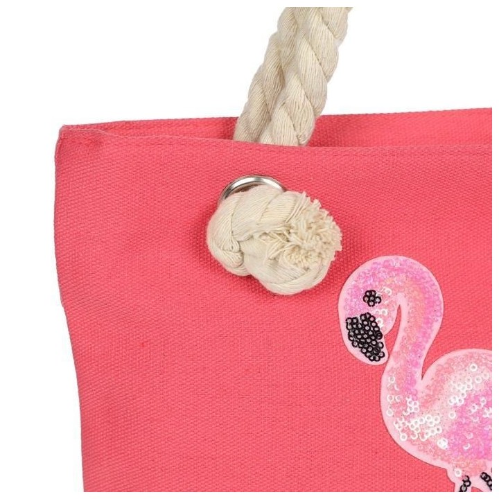 Sac de Plage a Sequins et a Bandouliere Femme