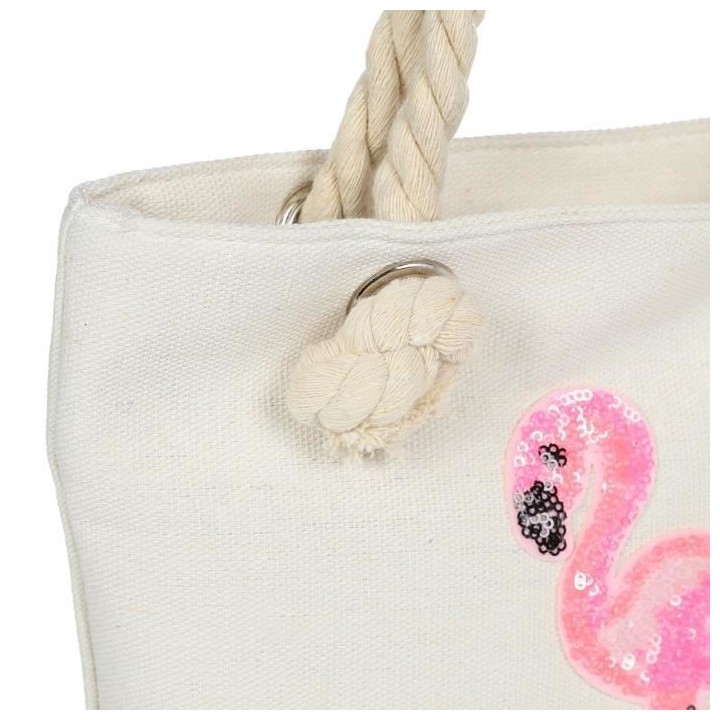 Sac de Plage a Sequins et a Bandouliere Femme
