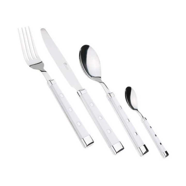 PRADEL EXCELLENCE - Ménagere belle table blanc 16 pieces en boite