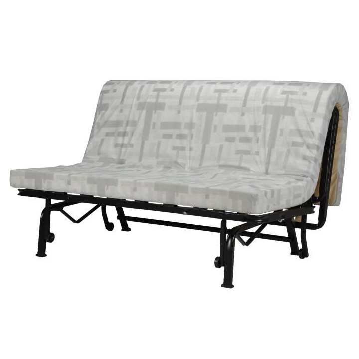 Joe Banquette 3 places BZ - Tissu gris clair - L 143 x P 97 cm