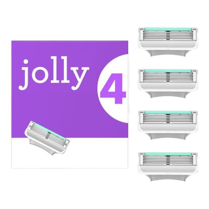 JOLLY Recharges Lames de Rasoir - 4 lames
