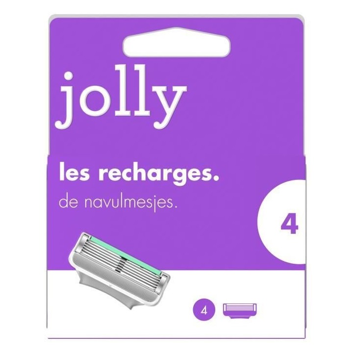 JOLLY Recharges Lames de Rasoir - 4 lames