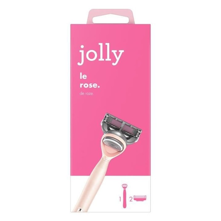 JOLLY Rasoir Rose - 2 Lames