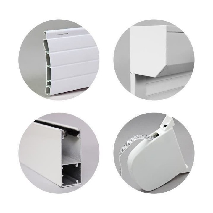 Volet roulant H120 x L100 cm PVC recoupable en largeur et hauteur - PV