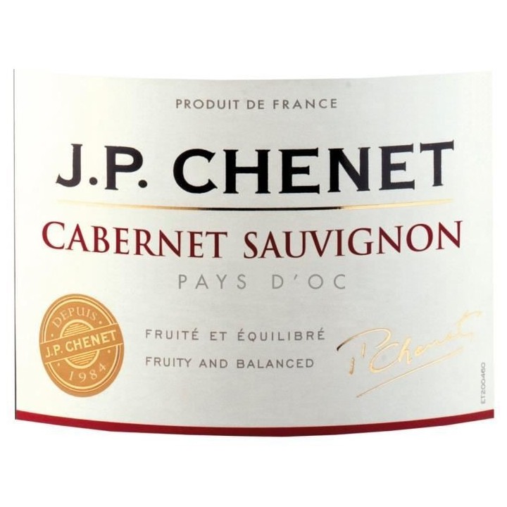JP Chenet Cabernet Sauvignon - Vin rouge du Languedoc-Roussillon