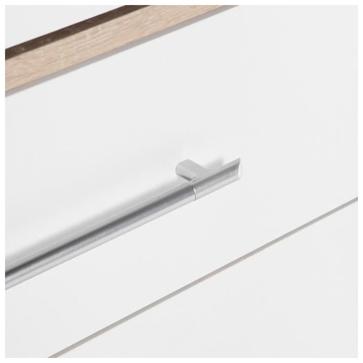 Armoire - Bois aggloméré chene et blanc - Contemporain - Chambre - L