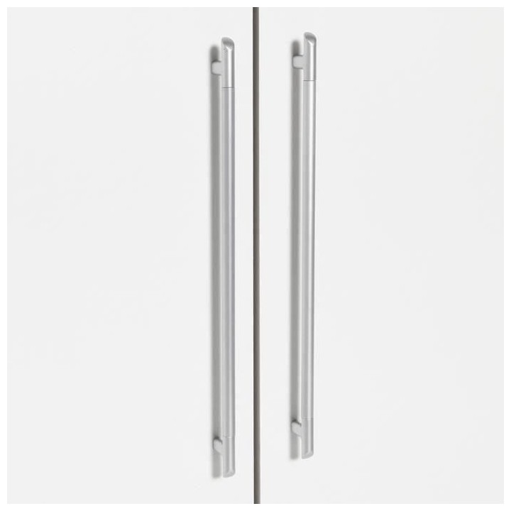 Armoire 3 portes battantes + 3 tiroirs - Bois aggloméré - Blanc - L