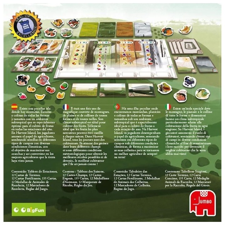 JUMBO 62407 - Harvest Island - Jeu de cartes de Chih-Fan Chen