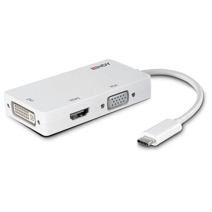 LINDY Convertisseur USB 3.1 Type C vers Triple Display