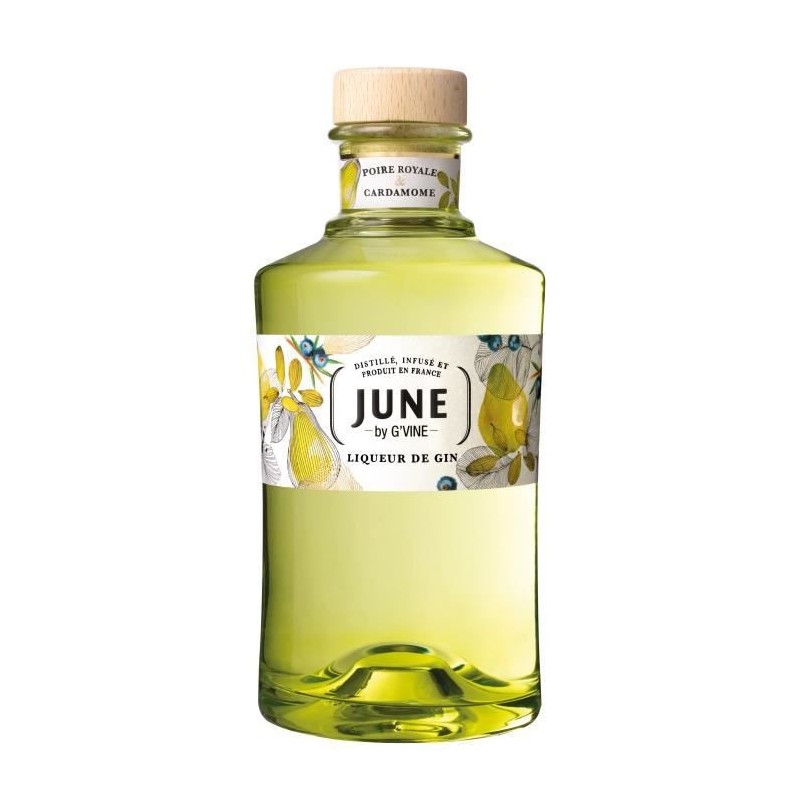 June by G'Vine - Poire Royale & Cardamome - Liqueur de gin - 30,0 % Vol. - 70 cl