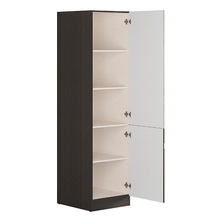 JUNONA Colonne de cuisine L 50 cm - Décor chene Sonoma et Wengé