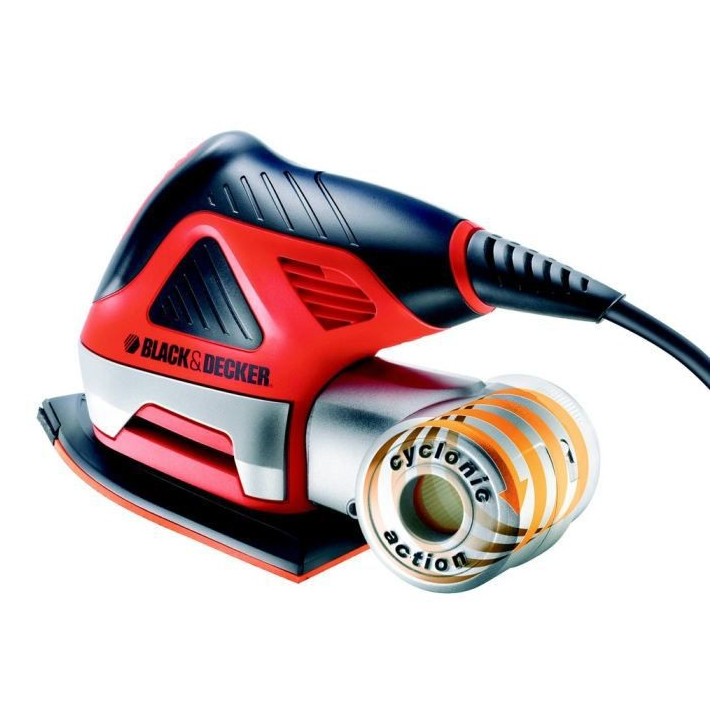 Ponceuse Excentrique Filaire 480W BLACK+DECKER (Livrée avec Coffret +