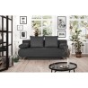 Banquette convertible avec le coffre - Tissu graphite - L210 x P92 x H80 cm - KALIOPE