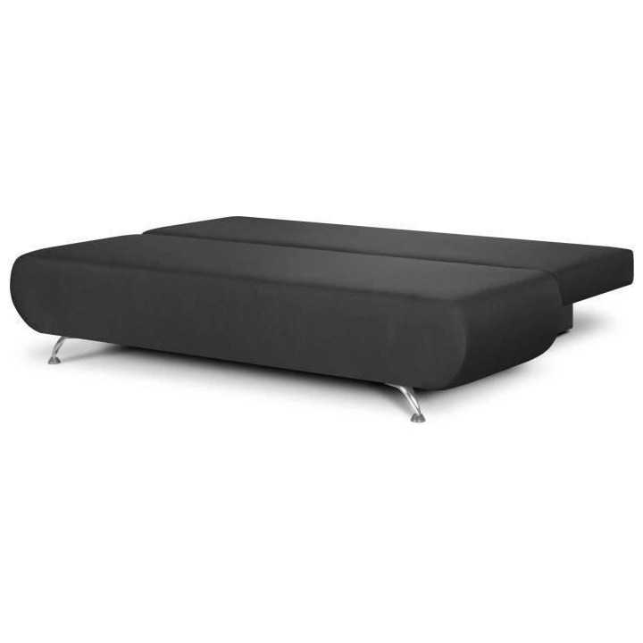 Banquette convertible avec le coffre - Tissu graphite - L210 x P92 x H