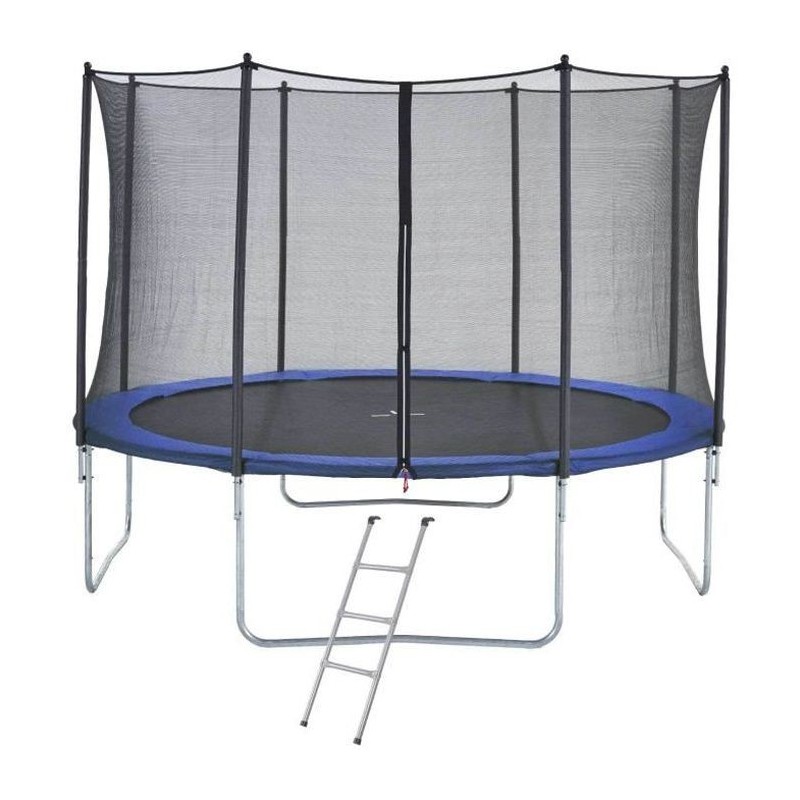 Trampoline 430 cm Bleu + échelle