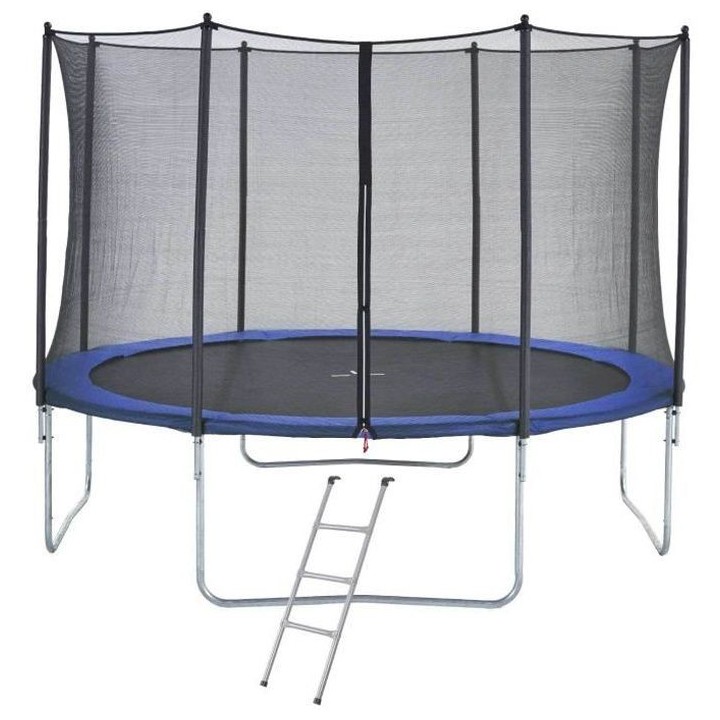 Trampoline 430 cm Bleu + échelle