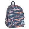 KANABEACH Sac a dos Borne 1 Compartiment Bleu/Orange Enfant