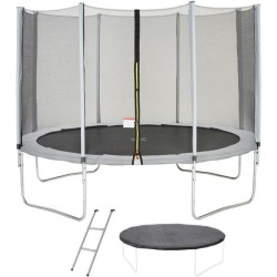 Trampoline Ø 360 cm Gris...