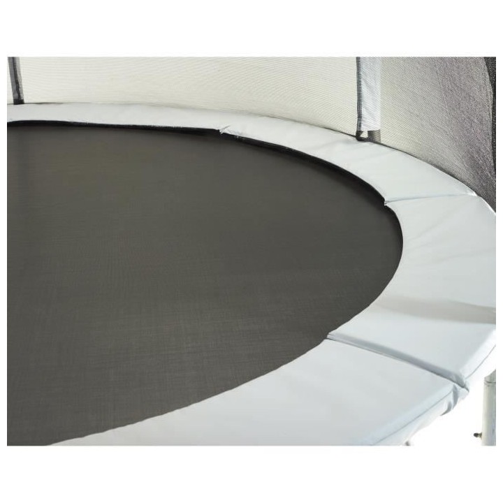 Trampoline Ø 360 cm Gris KANGUI - Maxi Eco - Filet, Echelle, Couvertu