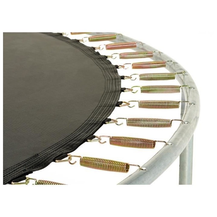 Trampoline MAXI ECO Ø 430 cm Gris - Avec Filet, Echelle, Couverture d