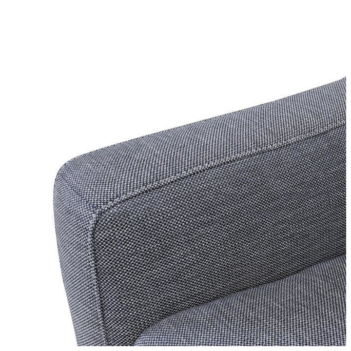 Canapé d'angle droit relax électrique - 5 places - KANSAS - Tissu Gr