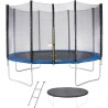 Trampoline Ø 360 cm Bleu MAXI ECO - KANGUI - Avec Filet, Echelle, Couverture de Protection