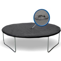 Trampoline Ø 360 cm Bleu MAXI ECO - KANGUI - Avec Filet, Echelle, Couverture de Protection