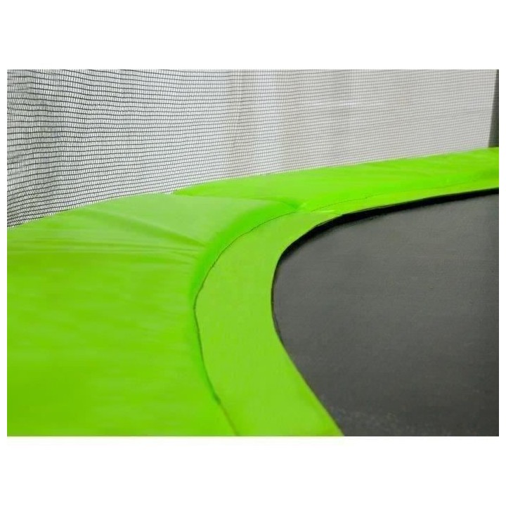 KANGUI Trampoline TWIN Ø 360cm - Vert - avec filet, échelle, couvert