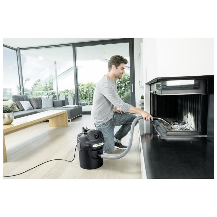 Aspirateur cendres et poussieres KARCHER AD 2 - Cuve Métal 14 L - 600